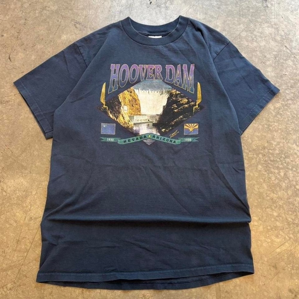 Vintage Hoover Dam Nevada Destination Shirt Tultex Tag Size Large‎